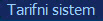Tarifni sistem